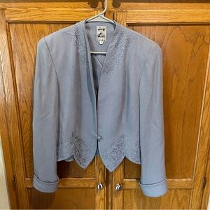 Zelda Vintage Gray Blazer Jacket